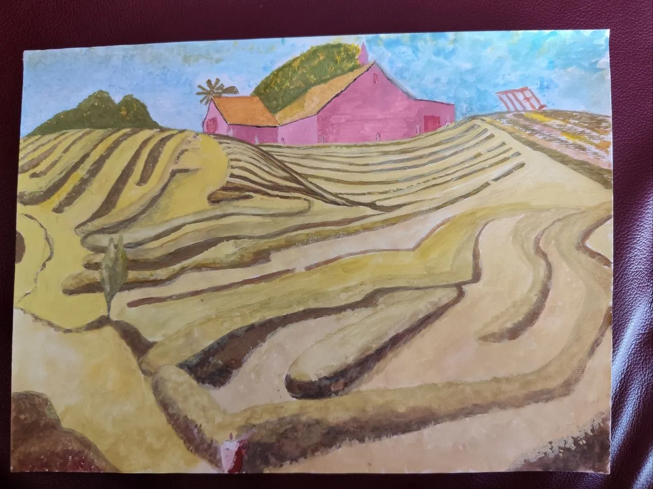 Wheat Field And Mill